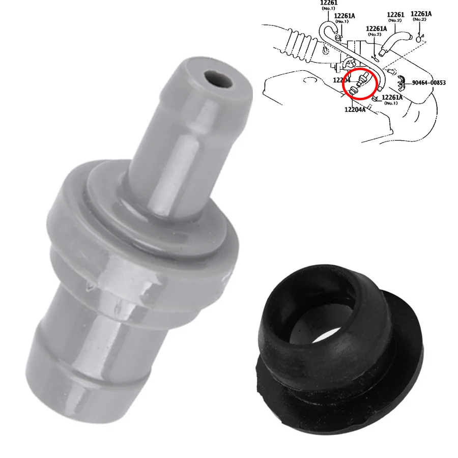 Riloer PCV-Ventil Set - Inklusive Tüllen Für Verschiedene Automarken