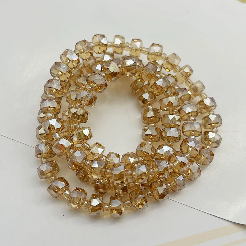 30Pcs Wheel Shape Austrian Crystal Glass Beads for Jewelry Making 4