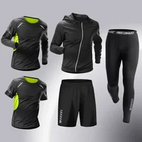 Fashion 3 5 Pcs Mens Running Sportswear Set Fitness Jogging Compression Tracksuit Suit Training Sports Clothes.jpg