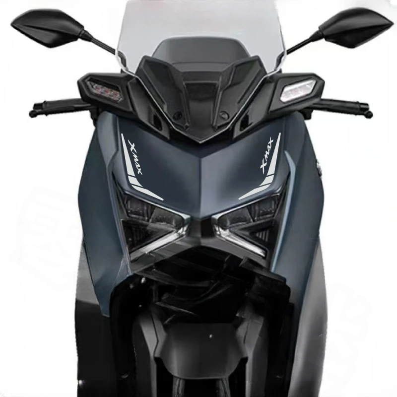 X-MAX300 Motorcycle Stickers For YAMAHA X-MAX 300 2023-2024 Front Over Headlight Decal PVC Modification Accessories