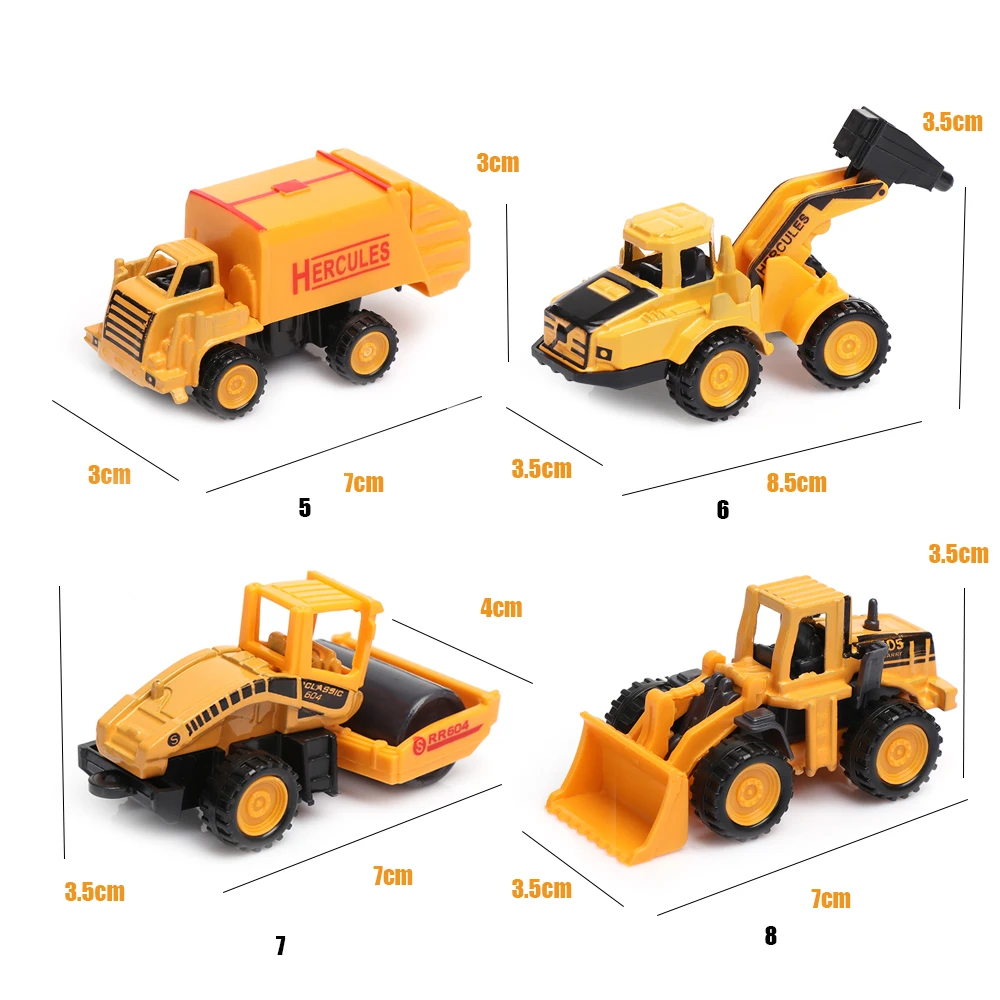 합금 다이캐스트 엔지니어링 자동차 모델, 소방 트럭 장난감, 어린이 차량 장난감 선물, 굴삭기 트랙터 장난감, 1PC