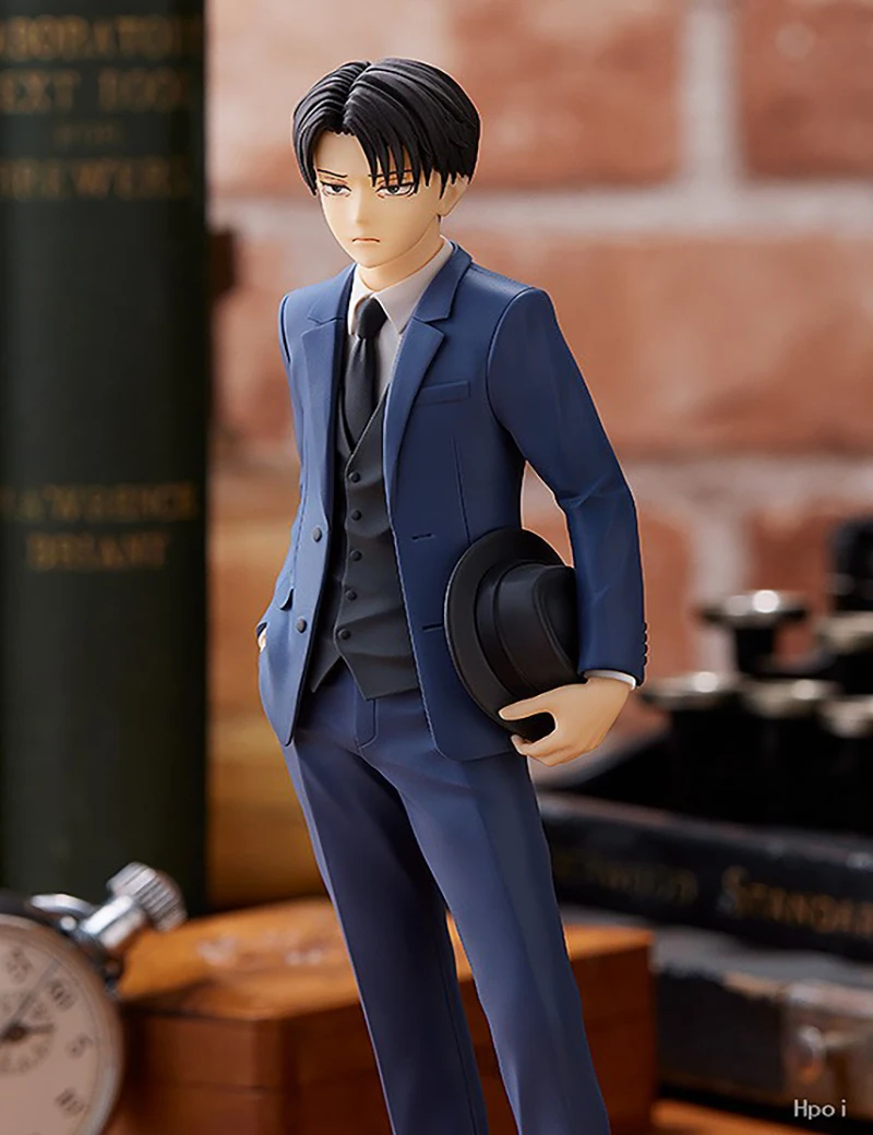 Original Good Smile Company Attack On Titan Levi Ackerman Uniform Version Pop Up Parade Collectible Anime Figure