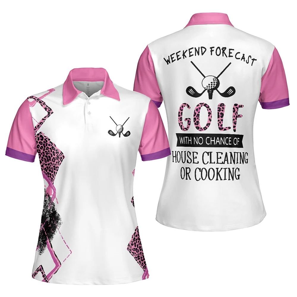 Airbrush Graffiti Print Women's Golf Shirts