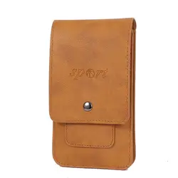 Spacious Universal Mobile Phone Holster with Metal Buckle and Belt Clip (Khaki)