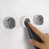 Self Adhesive Towel Plug Holder Silicone Hooks Wall Mounted Batroom Towel Kitchen Racks Dishcloth Hanger Clip Organizer Sucker 2