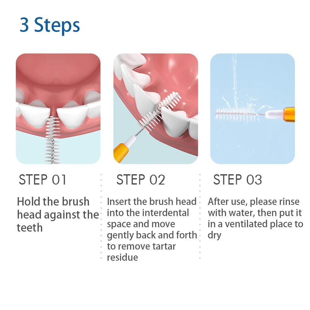 Interdental 30pcs/box Brush Teeth Cleaning Orthodontics Oral Care Toothpick Dental Tool Floss Orthodontic Tooth Brush Dentistry