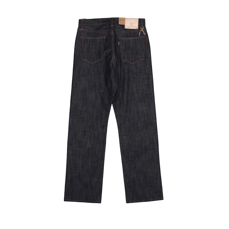 BOB DONG N3035 Men's Straight-Leg Jeans Selvage 15oz Unsanforized Denim Pants 6