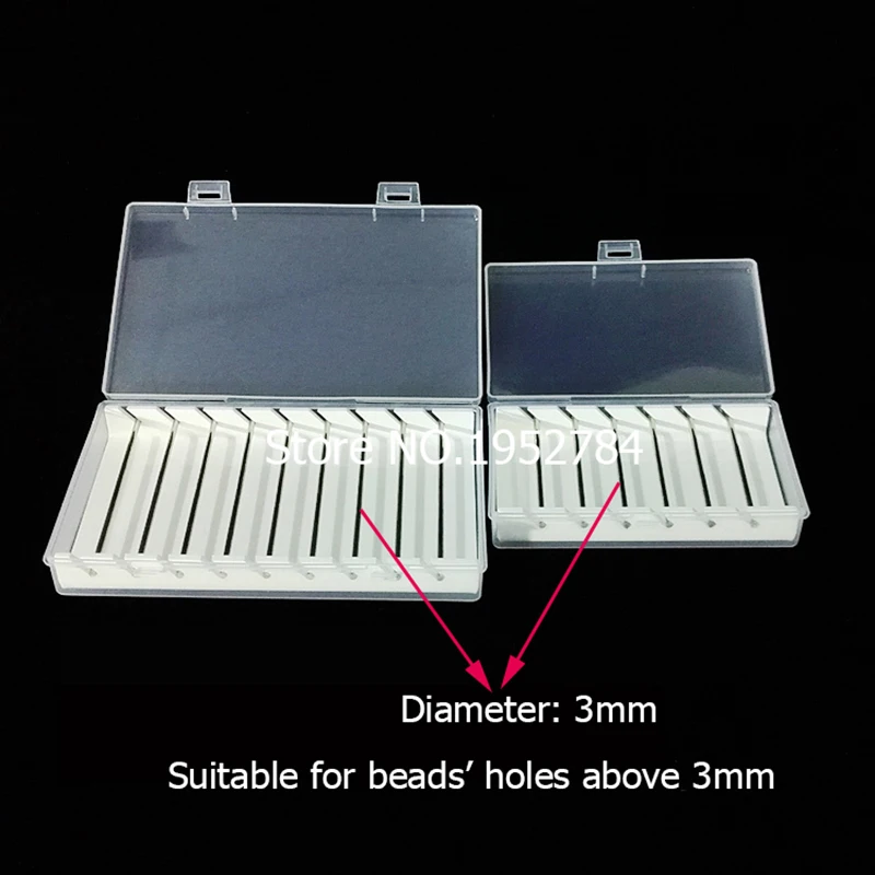 Rectangular Bead Storage Boxes Lightweight Durable Small Volume