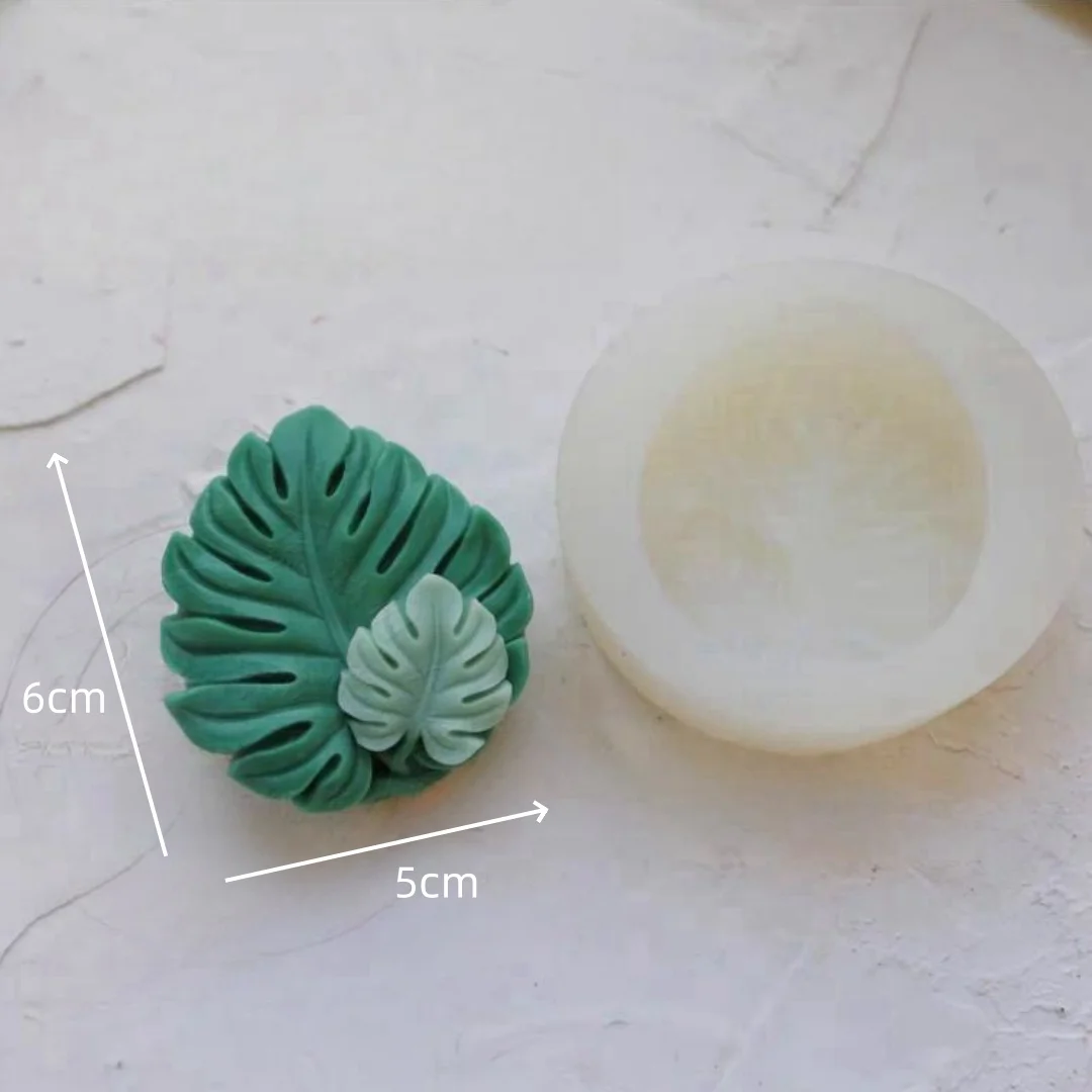 Leaf Shaped Soap Silicone Mold DIY Handmade Aromatherapy Gypsum Candle Tabletop Decoration Mould