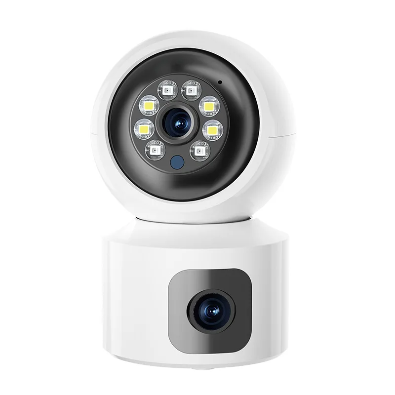4MP IP WiFi Dual Camera Surveillance Security Baby Monitor Automatic Human Tracking Cam Full Color Night Vision Indoor Video