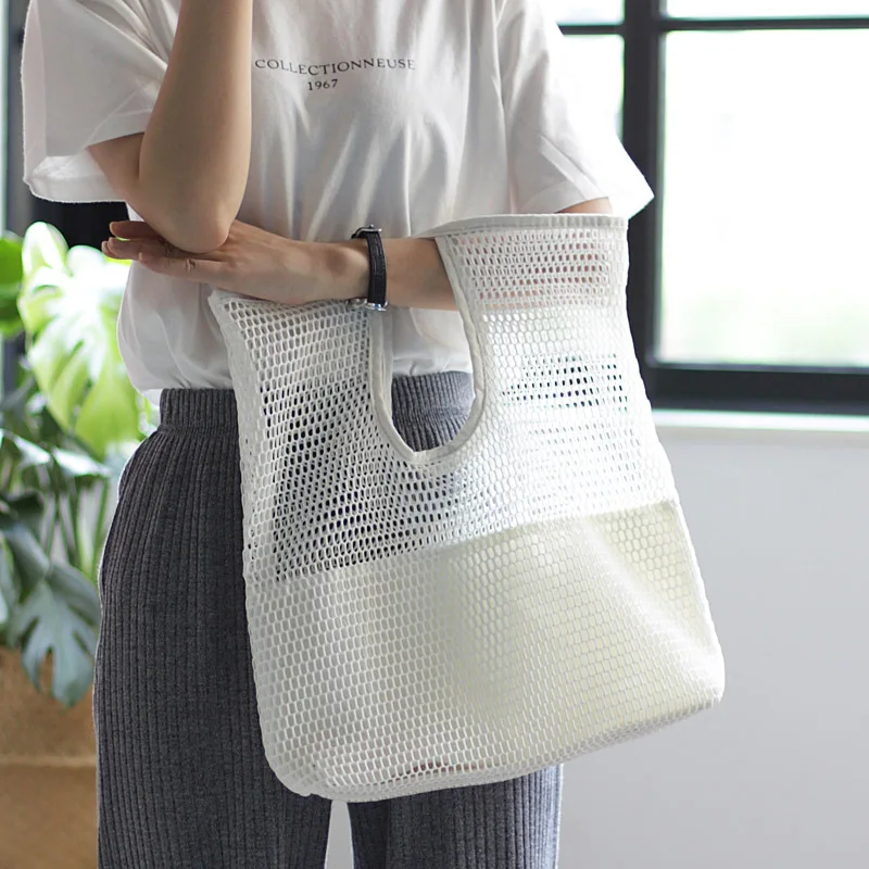 Canvas Ladies Shopping Bag Large Capacity Reusable Tote Bags Fashion Purple Flower Letter Printing Women's Shoulder Handbag