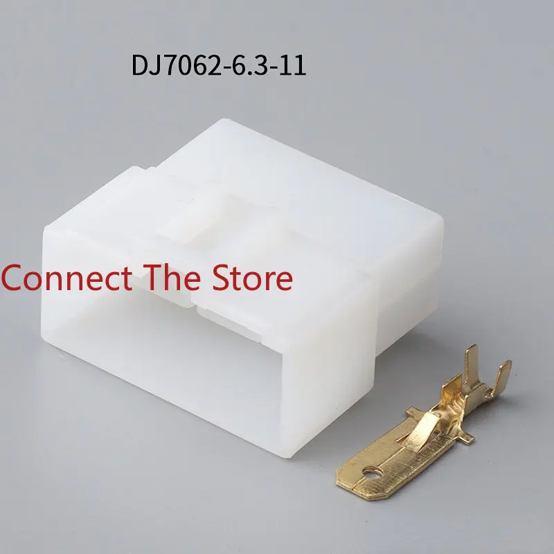 10PCS DJ7062-6.3-11/21 6-hole Sheath 6p Connector 6.3 Automobile