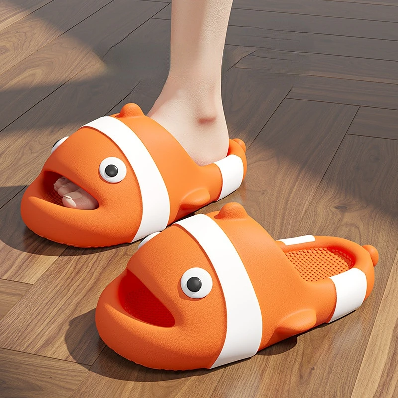 Summer Cartoon Slipper Slides For Women - Cute House Slippers Soft Pillow Sandals Anti-Slip Lightweight Shower Shoes