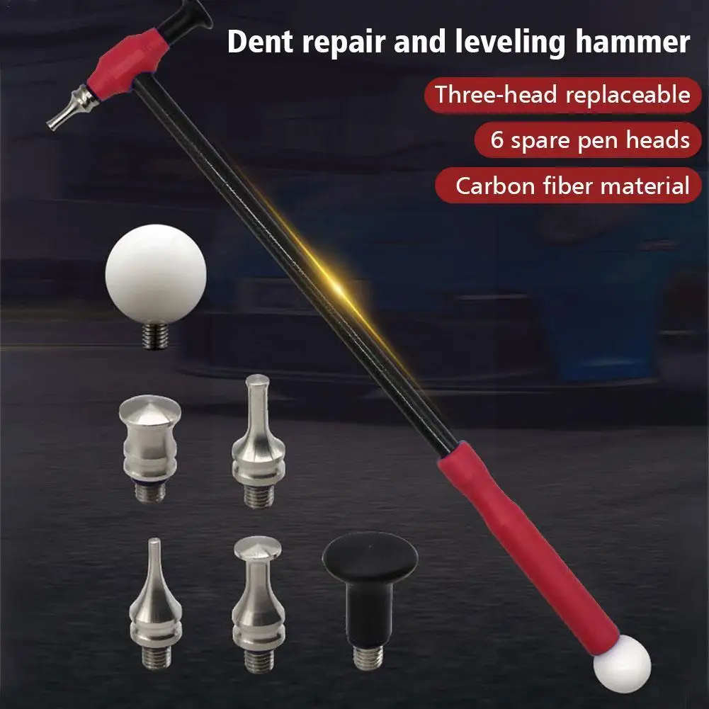 

No Trace Shaping Body Sheet Metal Dent Repair Striking Length Car Hammer Dent Leveling Hammer Tool Hammer Repair Adjustable M4S5