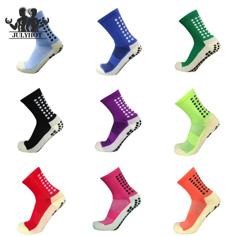 

Football Socks Round Silicone Suction Cup Grip Anti Slip Soccer Socks Sports Men Women New Style Baseball Rugby Socks