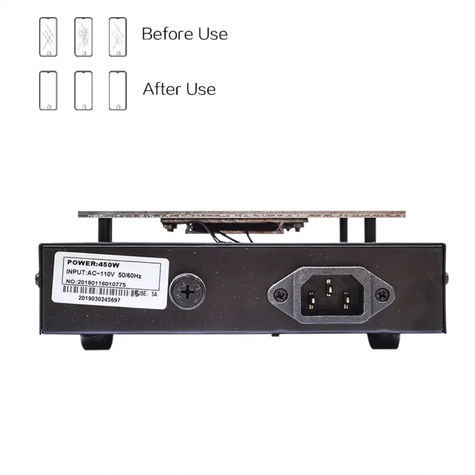 450W LCD Screen Separator Machine Heating Platform Phone Repair Machine Auto Heat Station Screen Splitter Heating Stage