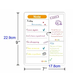 Magnetic Dry Erase Fridge Calendar and Planner Board (1Pc)