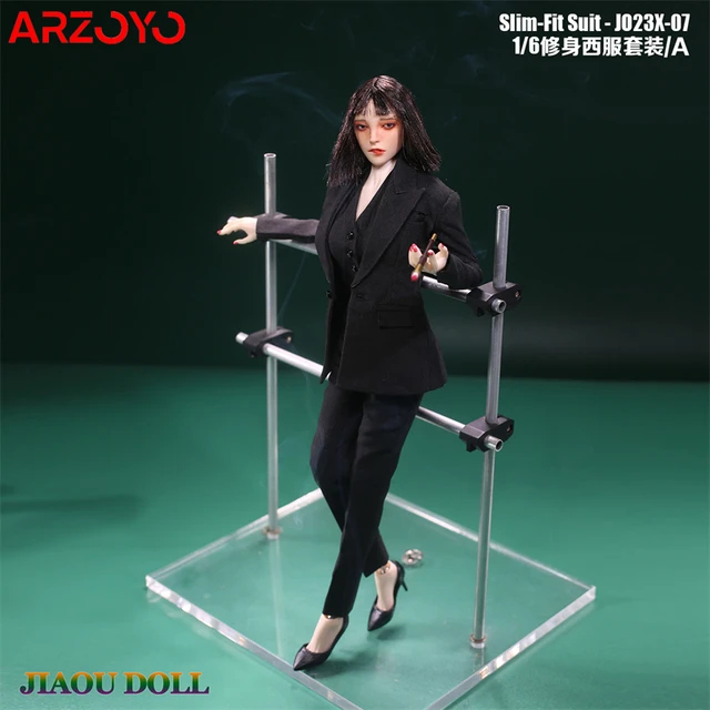 Jiaou-Feminino Office Lady Slim Fitting Suit Set, J23x-07, Escala