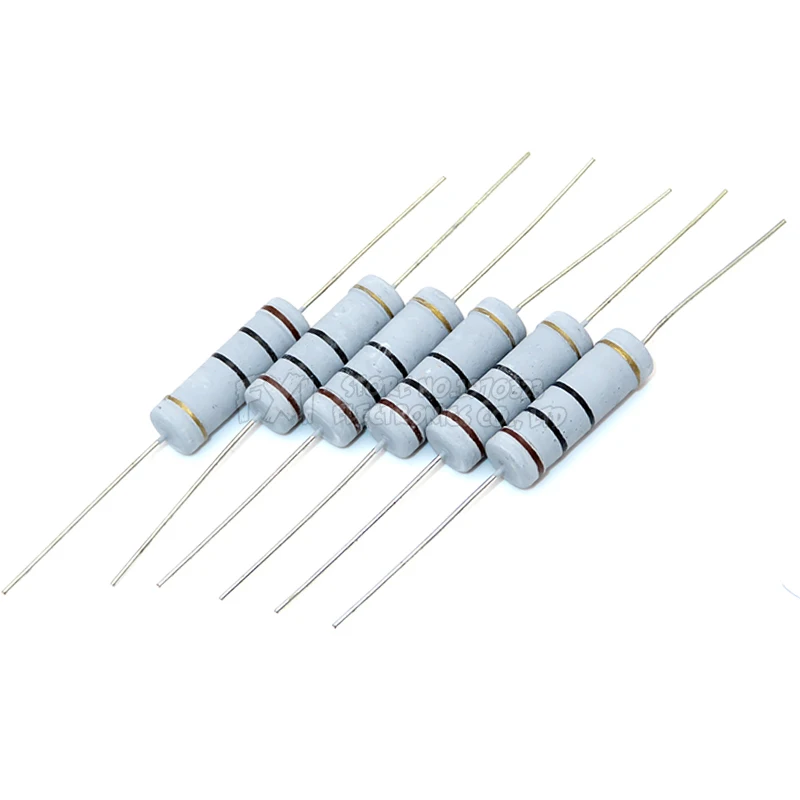Carbon Film Resistor 10pcs 5W 5% 1R-1M 2.2R-47K Ohm