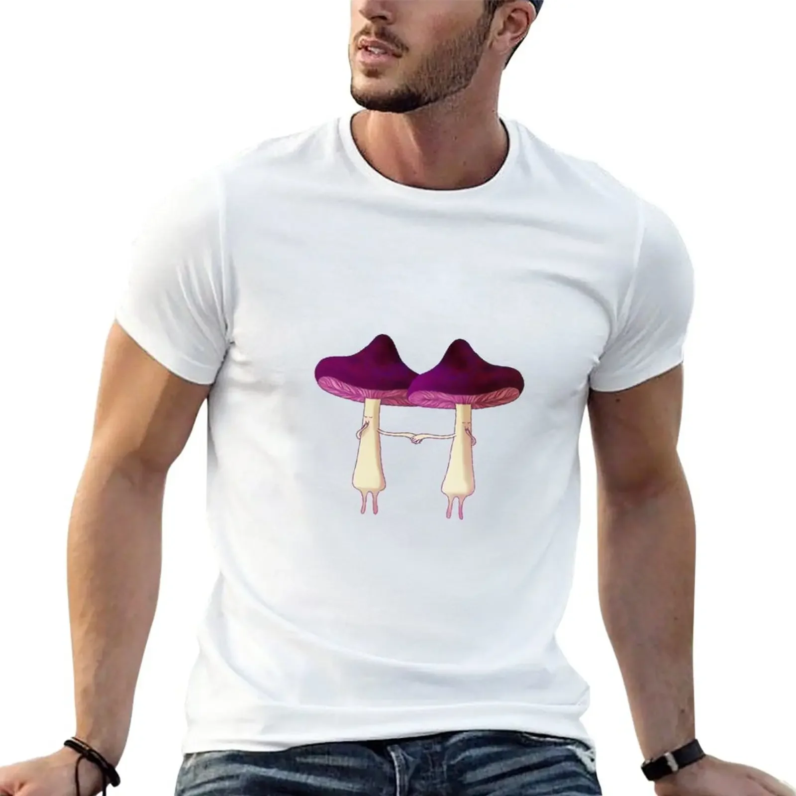 

Holding Hands T-Shirt vintage clothes Short sleeve tee fitted t shirts for men