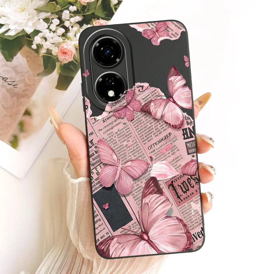 Luxury Love Heart Painted Soft Silicone Case - Stylish Protective Cover