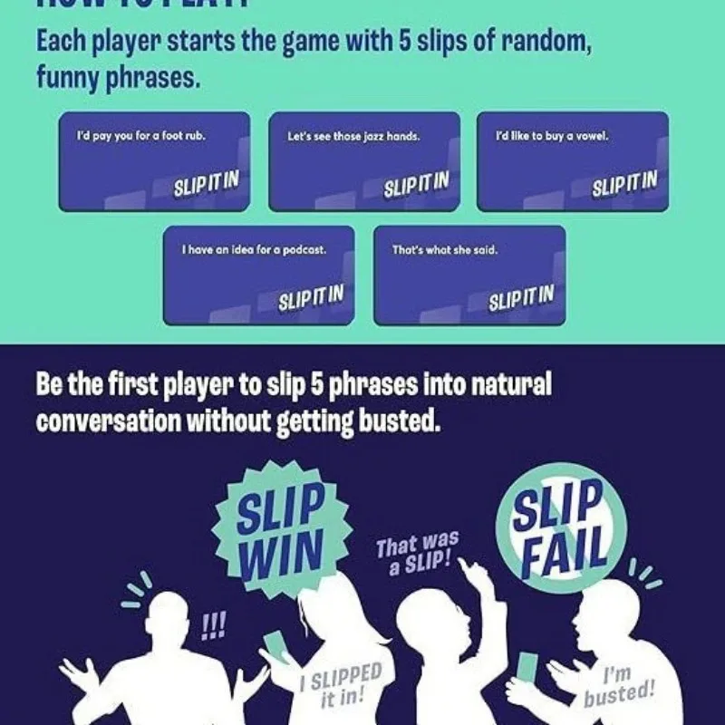 Slip It in card Game, Easy to Learn and Play Game,Party Game for Adults Ages 17 and Up,Adult Game for All Occasions 5