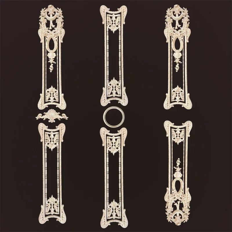 Wood Appliques for Furniture Sculptures and Figurines Decorative Wood Molding Gothic Home Decor Onlays Carving Antiques