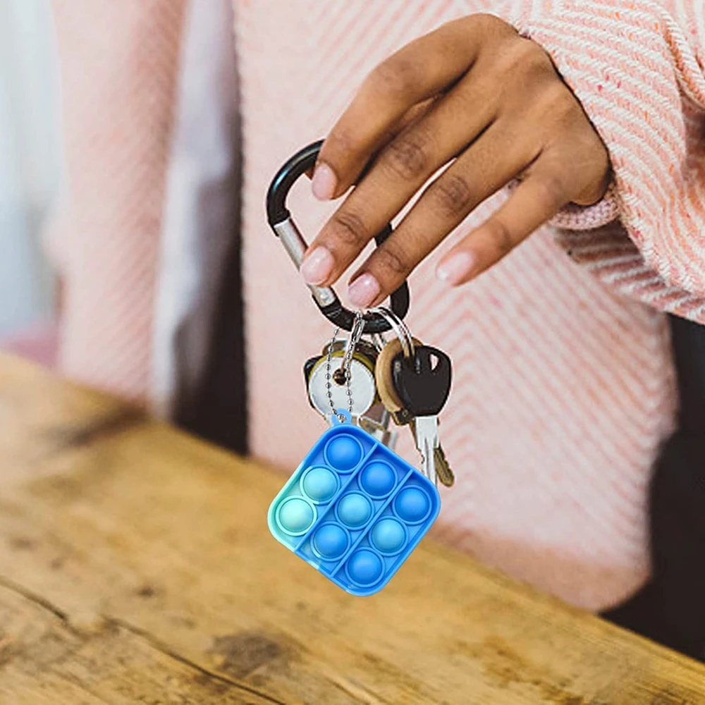 Pop Push Fidget Toy Pack Keychain | Mini Pop Keychain Fidget | Pop Fidget  Keychain Pcs - Squeeze Toys - Aliexpress
