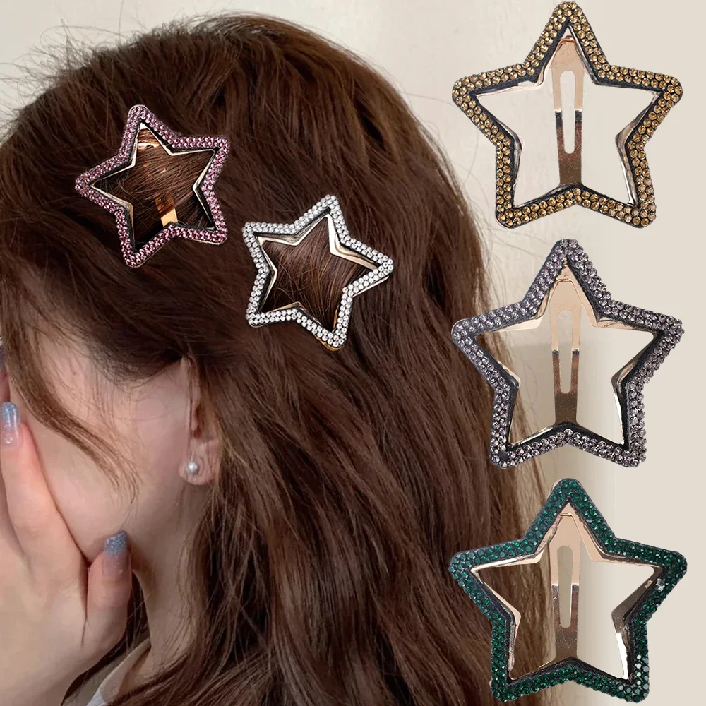 [VVV] 韓国☆Glitter Heart Chiffon Ribbon Tongs Hair Pin VVV Glitter Heart Chiffon Ribbon Tongs Hair Pin BFK157 (VVV