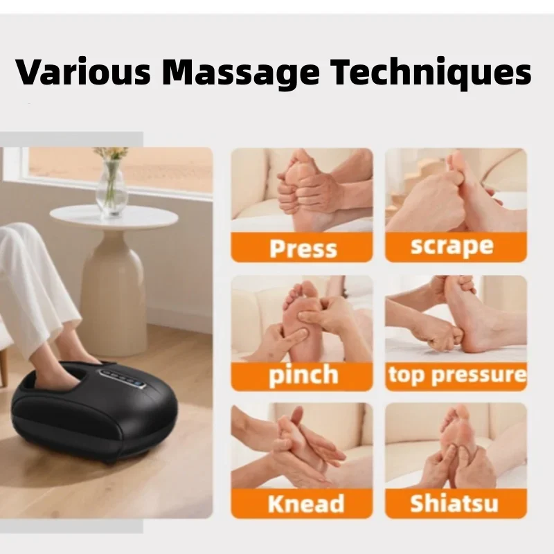 Automatic Foot Massage Machine with Rollers and Airbag