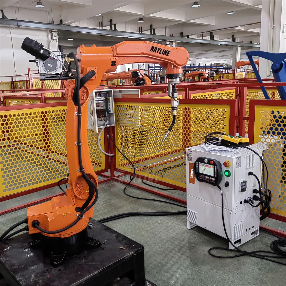 Six Axis Robotic Arm Industrial Welding Robot Repeat accuracy ±0.03 mm ...
