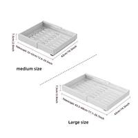 Cabinet pull-out storage rack,kitchen dish rack,spice rack,No punching telescopic expansion storage box, cutlery storage basket 2