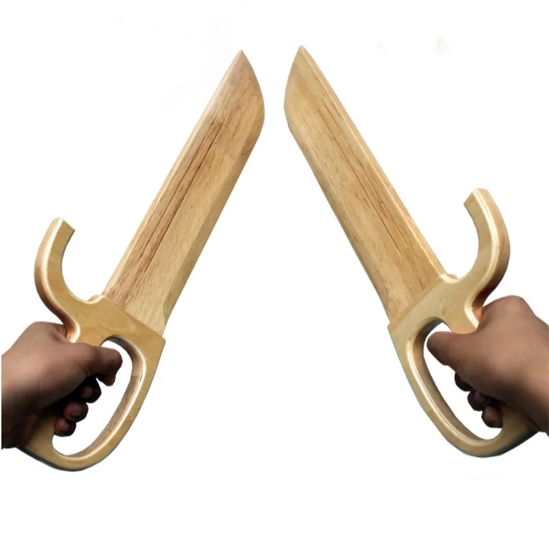 1 pair Wooden wing chun butterfly swords wood knife double martial arts