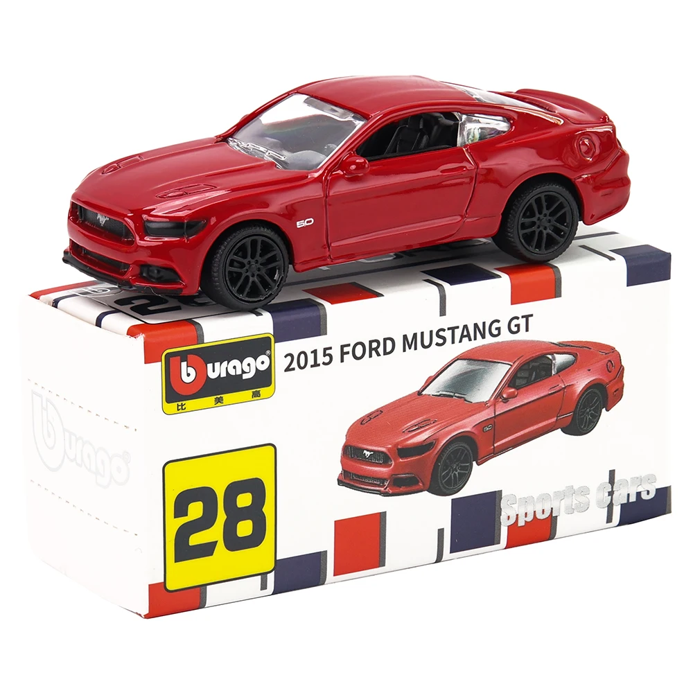 Bburago1:64 1967 Ford Mustang modèle Multiple petite Collection