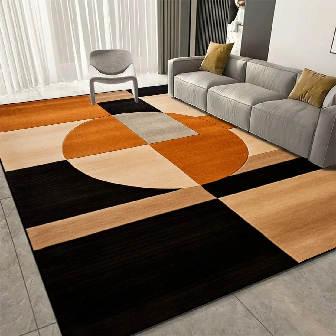 Large Geometric Soft Non-Slip Area Rug 2