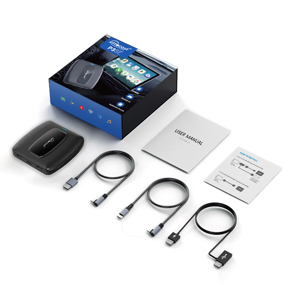 その他 KDDIOttocast P3 Android Car Adapter OTTOCAST Express P3 SE CarPlay Smart Ai Box Android Wireless