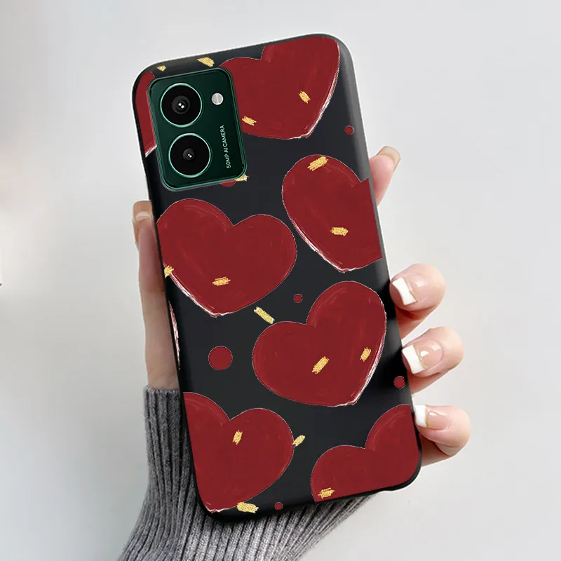 Aesthetic Cute Cat Astronaut Black Matte Soft TPU Shockproof Phone Case