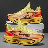 Men's Road Running Shoes, Breathable Casual Sneakers for Couples - Lightweight Non-Slip Sneakers Suitable for Running, Walking, and Training, Couple Style Large Size Sneakers, Spring and Summer Vacation Gift