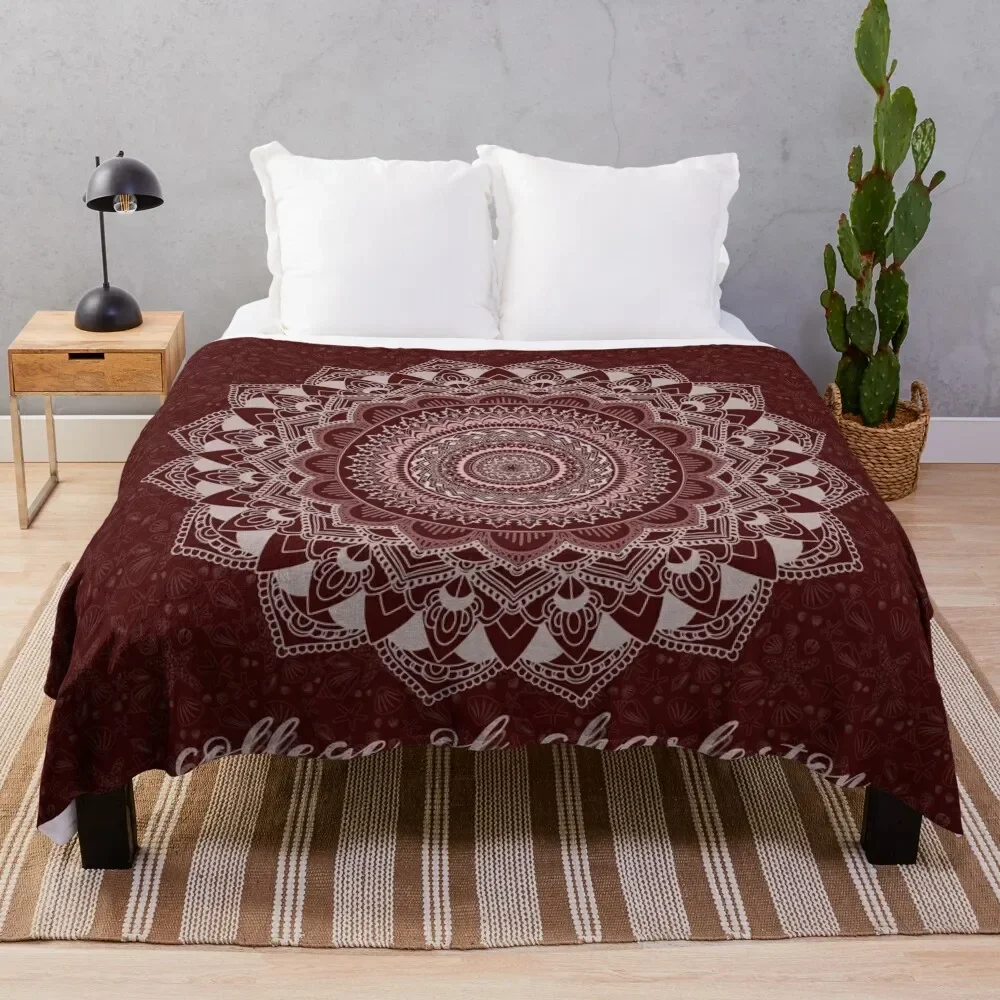 

College of Charleston Mandala Throw Blanket Warm Personalized Gift funny gift Blankets