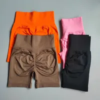 Summer High-Waist Yoga Shorts for Women Fitness Workout Shorts Booty-Lifting Sport Gym Soft Breathable Running Cycling Shorts - Image 2