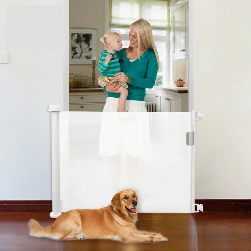 Children Detachable Protective Fence Indoor Staircase Entrance Baby Safe Gate Fence Pet Isolation Free Perforated Partition Child Safety Lock