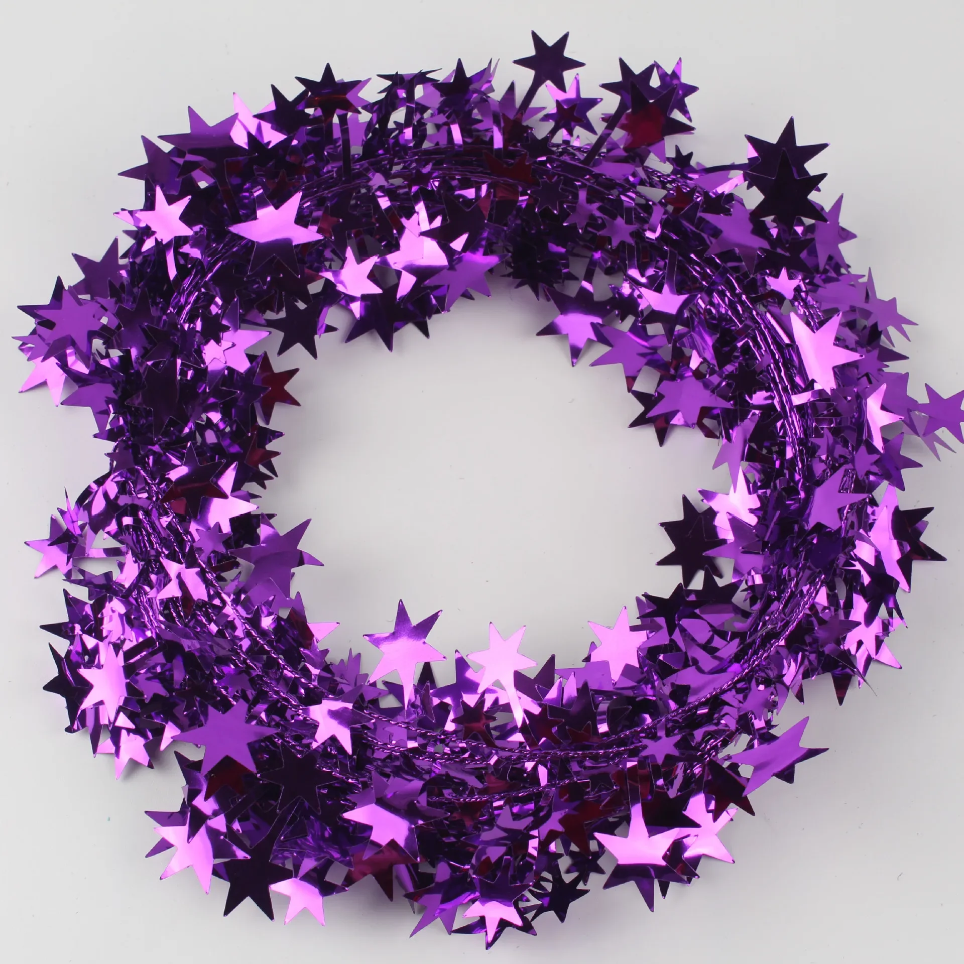7.5 meter Gold Silver Stars Wire Garland Tinsel Star Rattan Xmas Tree Decoration for Home Wedding Birthday Christmas Part christmas tree decoration