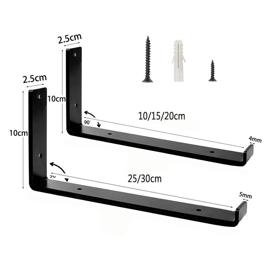 Shelf Bracket Shelf Support TV Wall Mount Bracket Folding Shelf Bracket 2Pcs Wall Mounted Iron Shelves Heavy Duty Industrial Deco Angle Bracket Corner Brace Desk Furniture Holder
