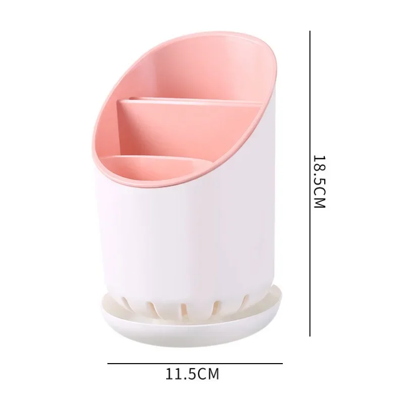 Space Saving Tableware Storage Rack New Drainage Hole with Tray Chopstick Holder Detachable Large Capacity Household Drain Rack 5