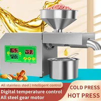 R3s Oil Press 220V/110V Household Stainless Steel Intelligent Temperature Control Oil Press Peanut Flax Seed Walnut 1