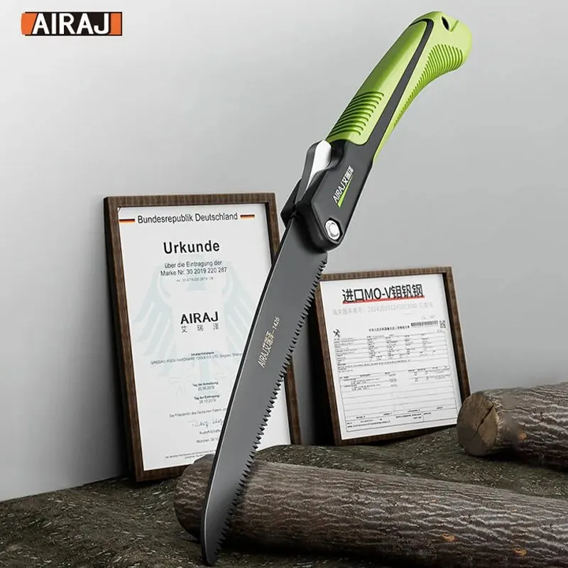 AIRAJ Folding Saw Heavy Duty Extra Hand Saw For Wood Camping DIY Wood Pruning Saw With Hard Teeth Pruning Tools