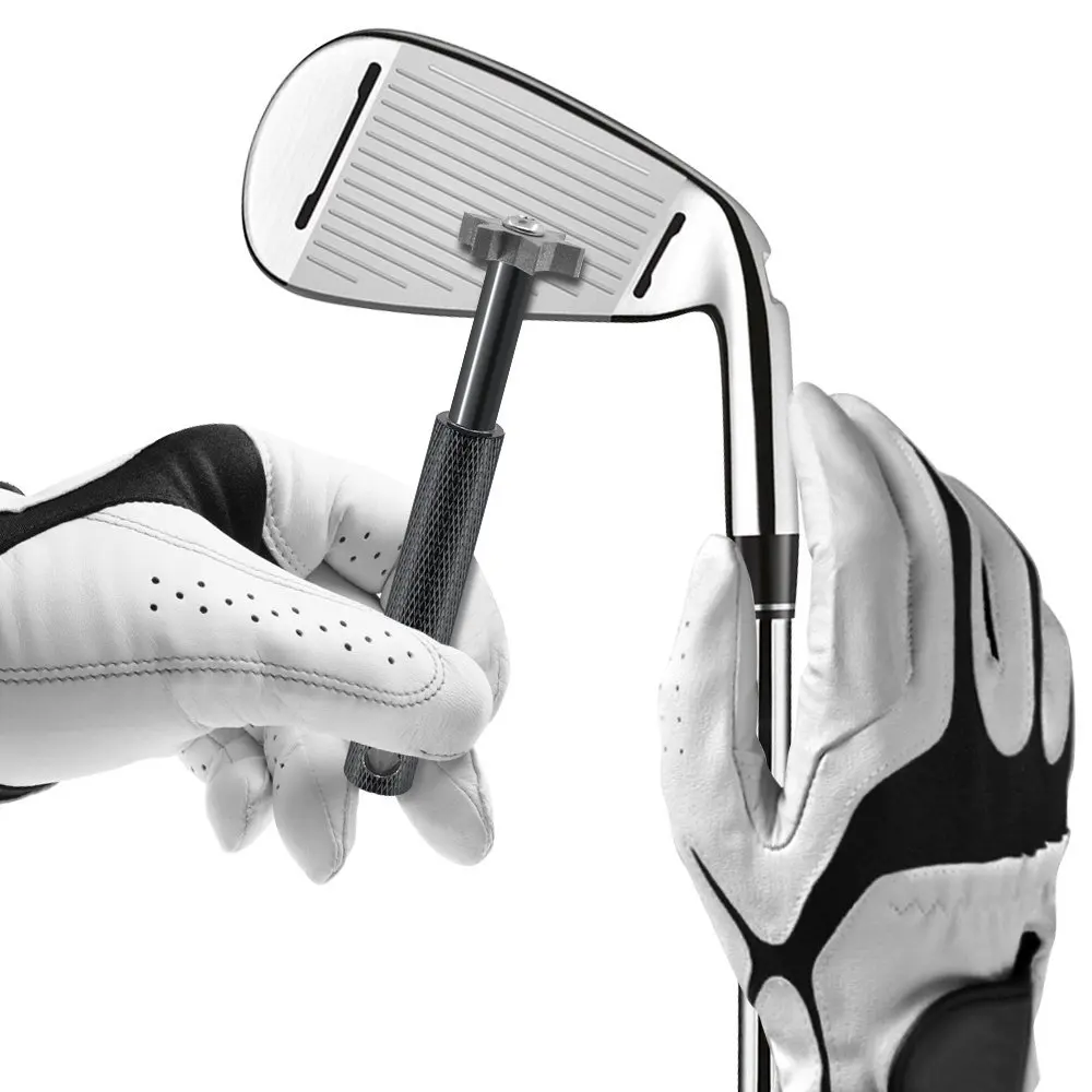 1pc Golf Club Groove Sharpener + 1pcs Golf Brush Brand new, can Cleaning and Sharpening Kit for Wedges and Irons For golfer 4