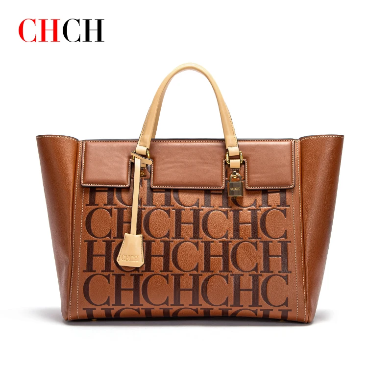 CHCH Fashion Retro Print Bucket Bag Travel Party Banquet Shoulder Bag Luxury Classic 2024 Winter Women's Large Capacity Handbag - Image 2
