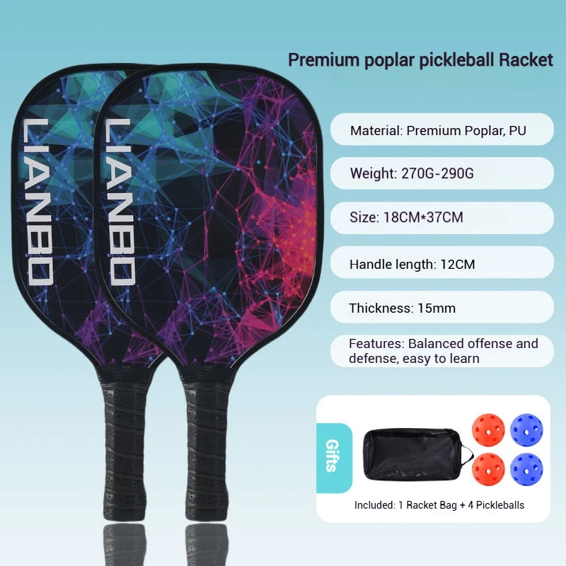 Pickleball Paddle Set with Balls 6