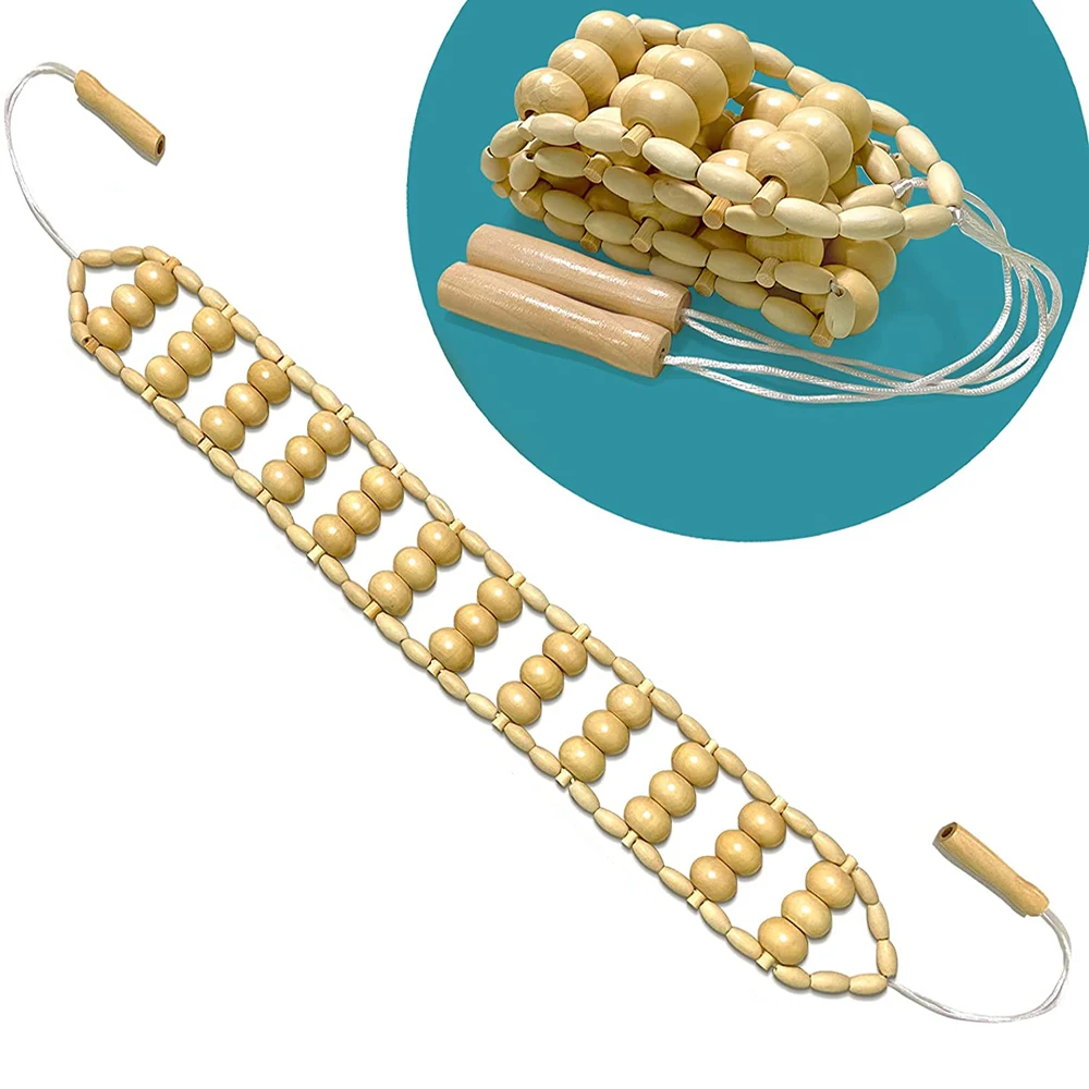 ZONGKUNG 1PCS Wooden Therapy Massage Sets Pain Relief Anti Cellulite Body Slimmling Gua Sha Back Massager Maderoterapia Corporal 4